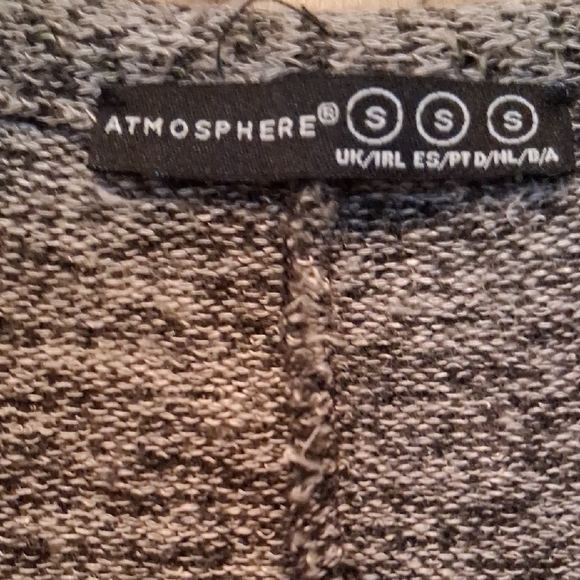 Atmosphere Charcoal Open-Front Cardigan - Picture 2 of 5